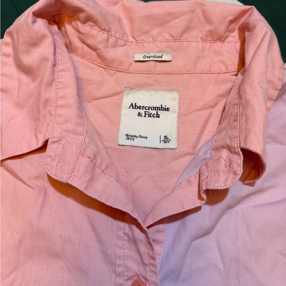 Abercrombie & Fitch Color Block Shirt Women’s X-Large Oversized Pastel - Picture 3 of 9